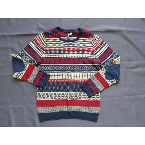 【E1】二手古著民族風針織衫 SZ M