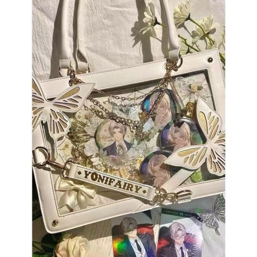 迷宮蝴蝶原創痛包特托包少女單肩斜跨 Lolita哥特蜘蛛網暗黑系列包