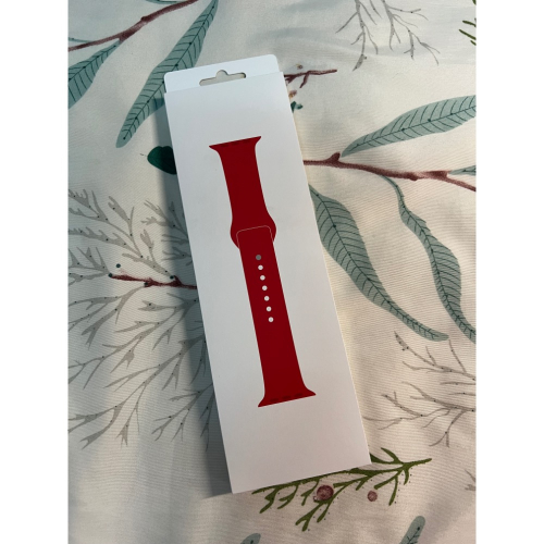 Apple Watch S9 41公釐 運動 錶帶（紅色）