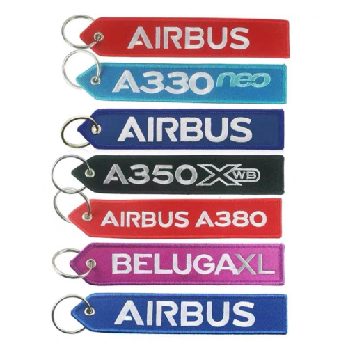 AIRBUS 空中巴士 飛行前拆除 刺繡鑰匙圈 12款 A330neo A350XWB A380 BELUGA XL