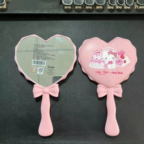 正品 愛心造型?可愛kitty手拿鏡 化妝鏡 鏡子
