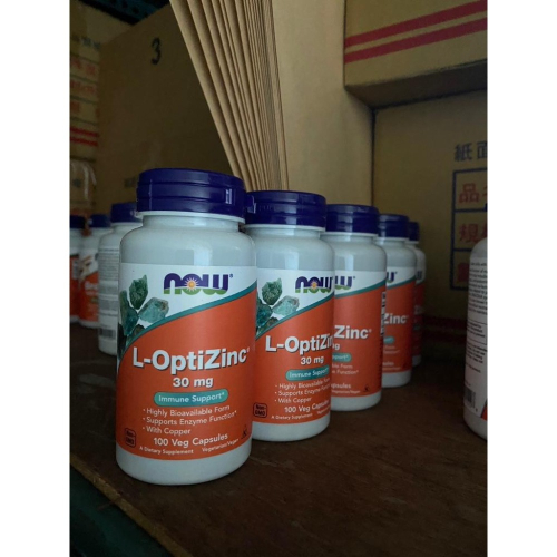 美國代購 Now Foods L-OptiZinc 左旋螯合鋅 左旋OptiZinc 30mg