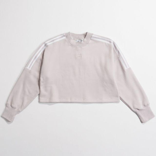 Adidas Originals 短版長袖TEE 藕粉 DH4656