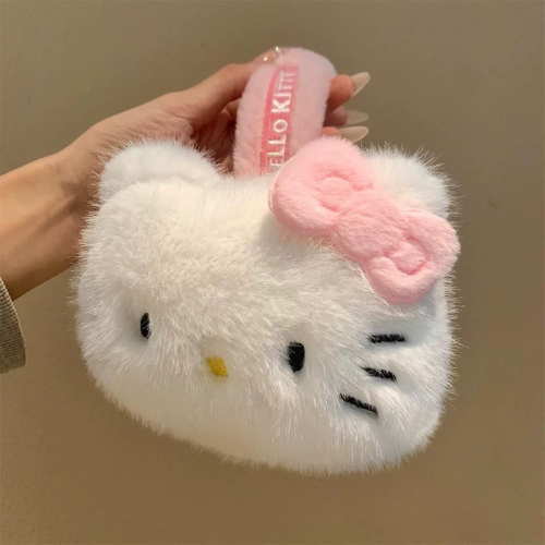 正品 三麗鷗HelloKitty毛絨耳罩 冬季可愛護耳防寒耳套 保暖耳暖