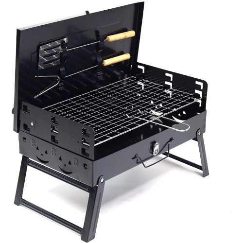 小巧木炭燒烤組 - 可折疊燒烤 適用於海灘、露營、中秋烤肉 | Portable Charcoal BBQ 手提式烤肉架