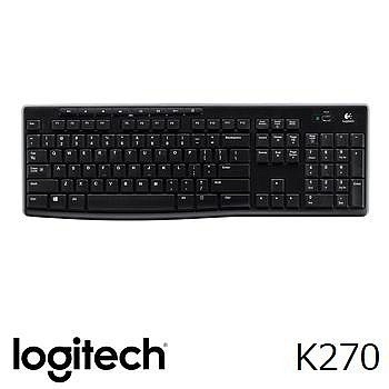 沛佳電腦 新莊 內湖 台灣公司貨 羅技 K270 無線鍵盤