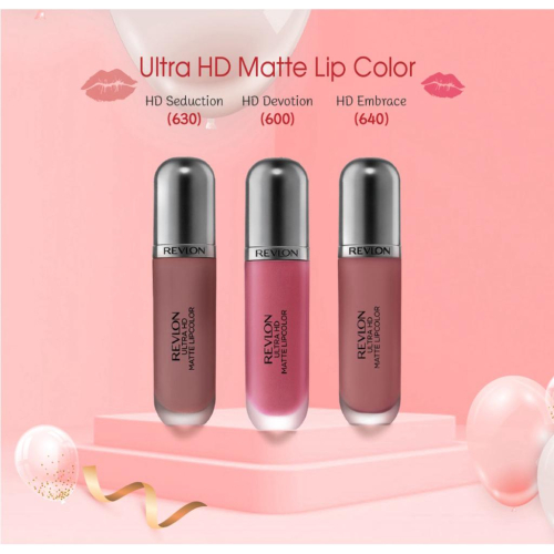 現貨?allure獎得主 REVLON 露華濃 Ultra HD 絕色持久空氣輕裸霧感唇釉唇彩口紅600豆沙粉迷漾裸玫瑰