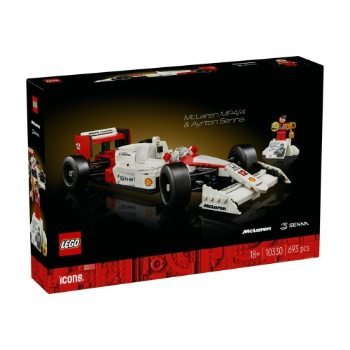 現貨 LEGO 麥拉倫 賽車 正版授權Icons 10330McLaren MP4/4 & Ayrton Senna