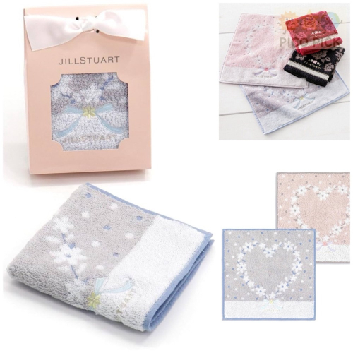 日本?? 【JILL STUART】甜美刺繡迷你毛巾禮盒（25×25cm/4款）