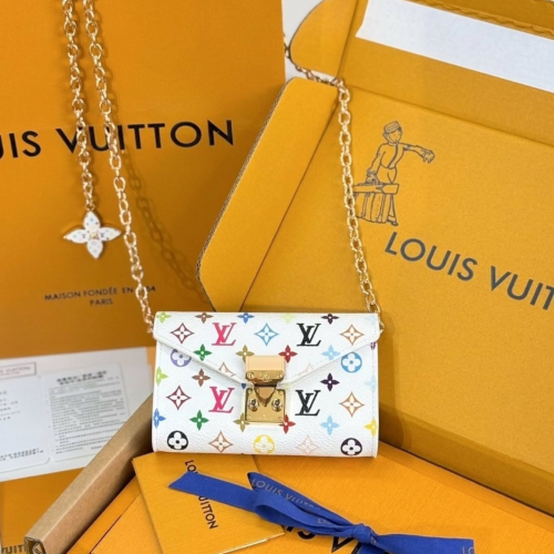 幾乎全新LV M4625Z LV x TM Pouch Métis Belt 白彩腰包