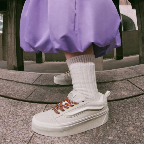[unclev1966] Vans Knu Skool Stack 棉花糖 米白 厚底 麵包鞋 滑板鞋