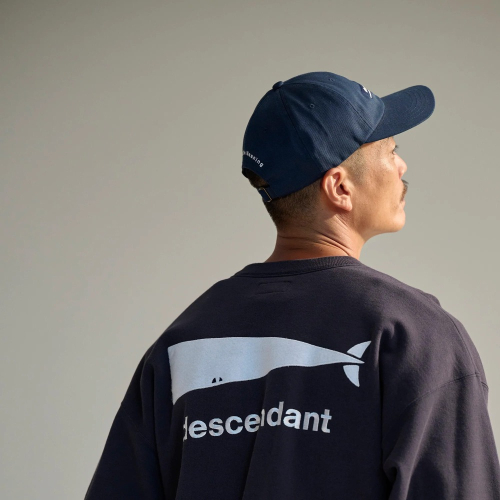 DESCENDANT 24SS CACHALOT CREW NECK 背大鯨刺繡