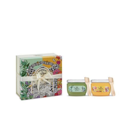 SABON 祕密花園系列 橙沐向陽 / 微風拂綠身體磨砂膏 (320g)
