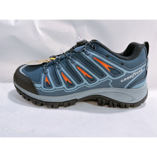 金英鞋坊~ GOODYEAR 男款旅行者專業多功能郊山防水戶外越野健行鞋 23406-藍橘 超低直購價890元