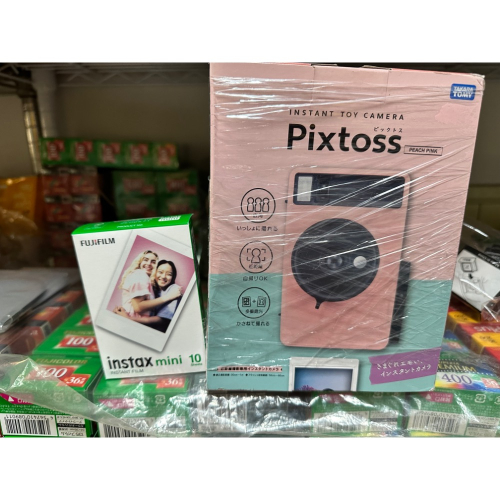 Pixtoss拍立得相機加10張底片全新。拍立得相機