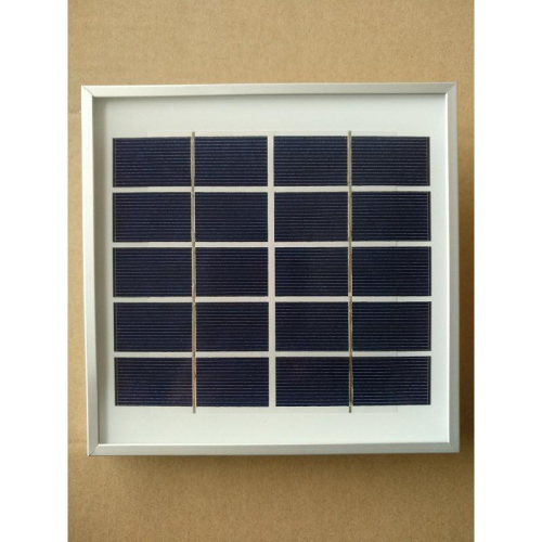 ?四月科技能源?太陽能板 多晶高效太陽能電池板 玻璃鋁框5V2.5-3W充手機戶外充電光伏板