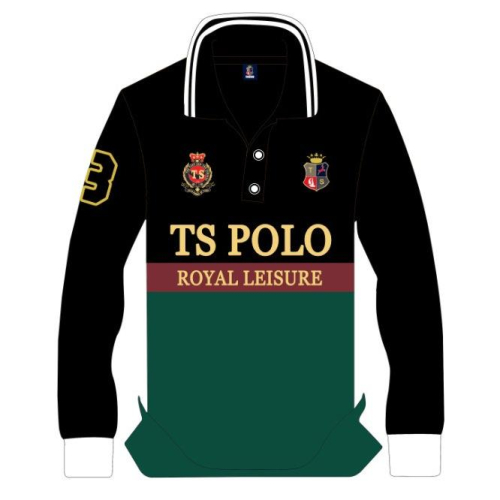??拉拉Lala＇s 大碼polo衫男秋冬春季超高品質歐美刺繡花長袖休閒