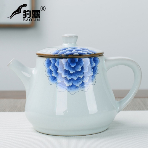 官窯泡茶壺單壺陶瓷家用煮茶器沖茶水壺沏茶具小精緻神器套裝功夫