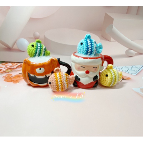 ?Dream’s 手作?DIY手工毛線編織-可愛熱帶小魚吊飾成品，手機吊飾，鑰匙圈吊飾，小吊飾，婚禮小物