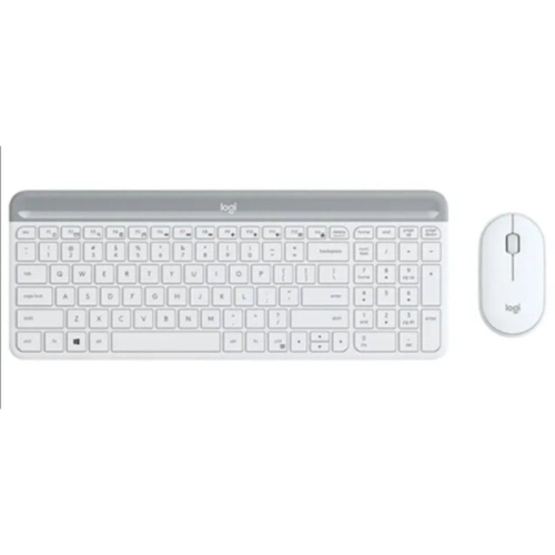 Logitech 羅技 MK470 超薄無線鍵鼠組 珍珠白