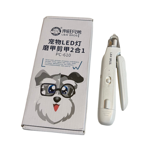 ❮二手❯ 來旺兄弟 L&W 寵物LED燈 磨甲剪甲2合1 PC-610 貓咪防血位磨甲器狗狗寵物指甲剪用品指甲刀動物指甲