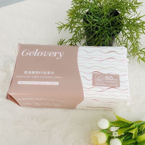 乾濕兩用EF紋柔巾90g 60抽