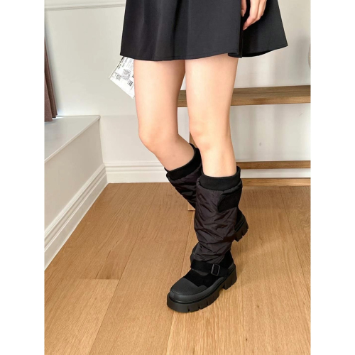 韓國ELF少見羽絨襪套長靴