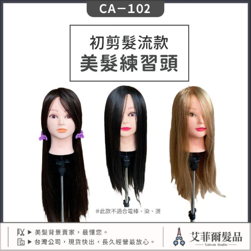 台灣現貨【剪編升級款】美髮頭 假人頭 精緻剪髮專用 精剪 冠軍頭 CA-102