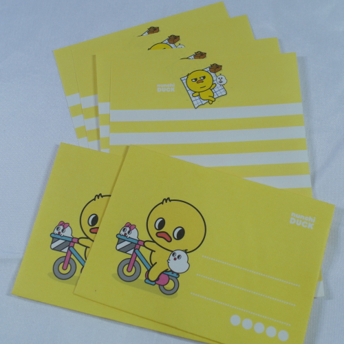 【NUNCHI DUCK】눈치덕 迷你信紙信封組 (共6款)