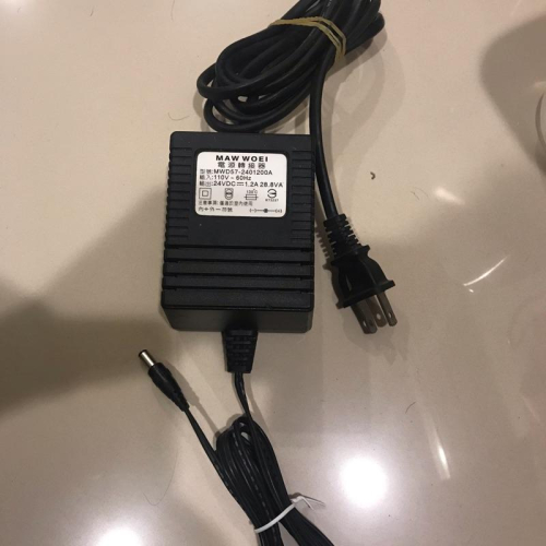 岡山可面交電源轉接器變壓器充電器 MWD57 2401200A MAW WOEI 24VDC 1.2A 28.8VA