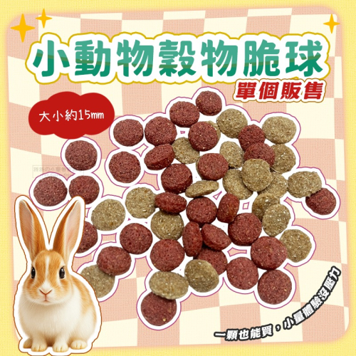 【現貨】小動物穀物脆球 單個販售 鼠兔零食 鼠零食 倉鼠零食 黃金鼠 寵物鼠零食 倉鼠點心 小動物點心 小動物零食