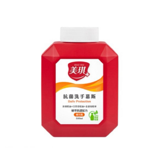 美琪 抗菌 洗手慕斯補充瓶 植萃配方 500ml/瓶【24h百貨網】