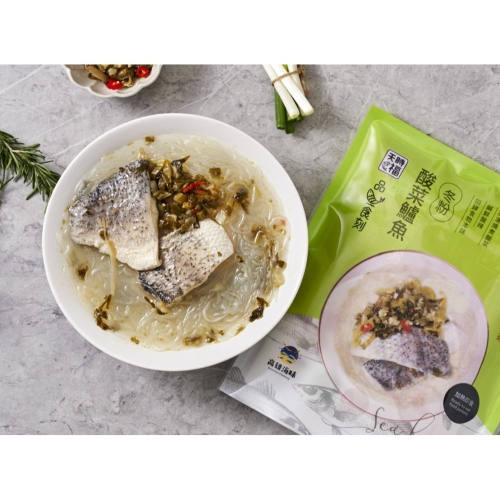 天時福 雙產銷加熱即食秘製酸菜鱸魚冬粉組(酸菜鱸魚冬粉×7袋)