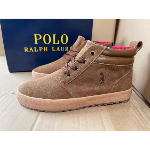 RL??polo 新品 靴子 中筒靴 短靴 馬丁靴 親子鞋 軍靴 機車靴 切爾西靴 鞋歐美英倫栗棕翻毛皮高幫系帶時尚個性