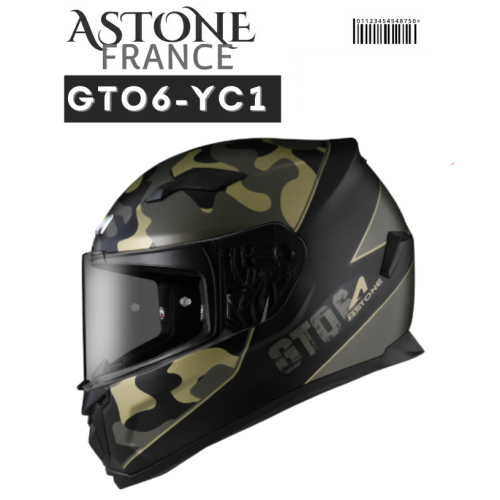 ASTONE GTO6 YC1 彩繪 ECE22.06認證 CNS加強型 全罩安全帽