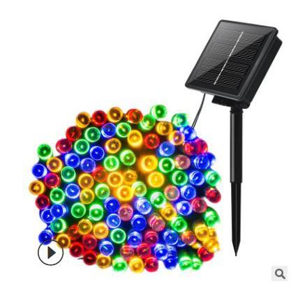 ?四月科技能源?太陽能燈聖誕燈/節日彩燈/太陽能燈串/100 LED 多功能閃爍 A0038-4