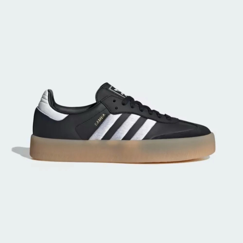 ?adidas SAMBAE W黑白色/黑色/白色/焦糖底/厚底ID0436 女款鞋 運動休閒鞋
