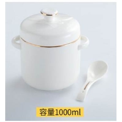 陶瓷燉盅帶蓋蒸燉罐