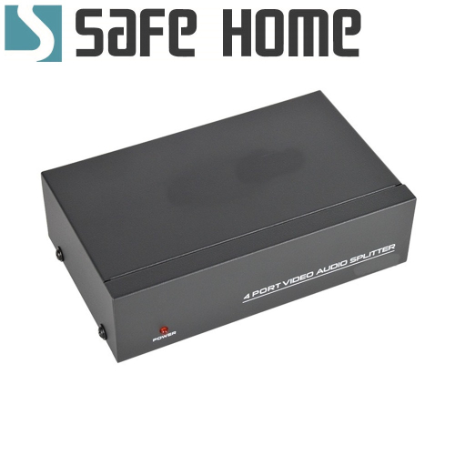 SAFEHOME AV 視頻分配器一組視頻輸入可提供四組同時輸出 SAP104-A