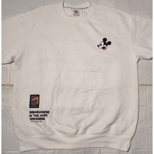 (9594) AAPE X DISNEY 長袖上衣 胸圍122 衣長73