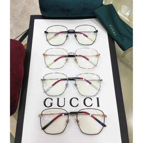 GUCCI太陽眼鏡墨眼鏡明星同款男女平光鏡眼鏡框女大臉顯瘦GG0396可搭配近視度數防藍光56-18-140