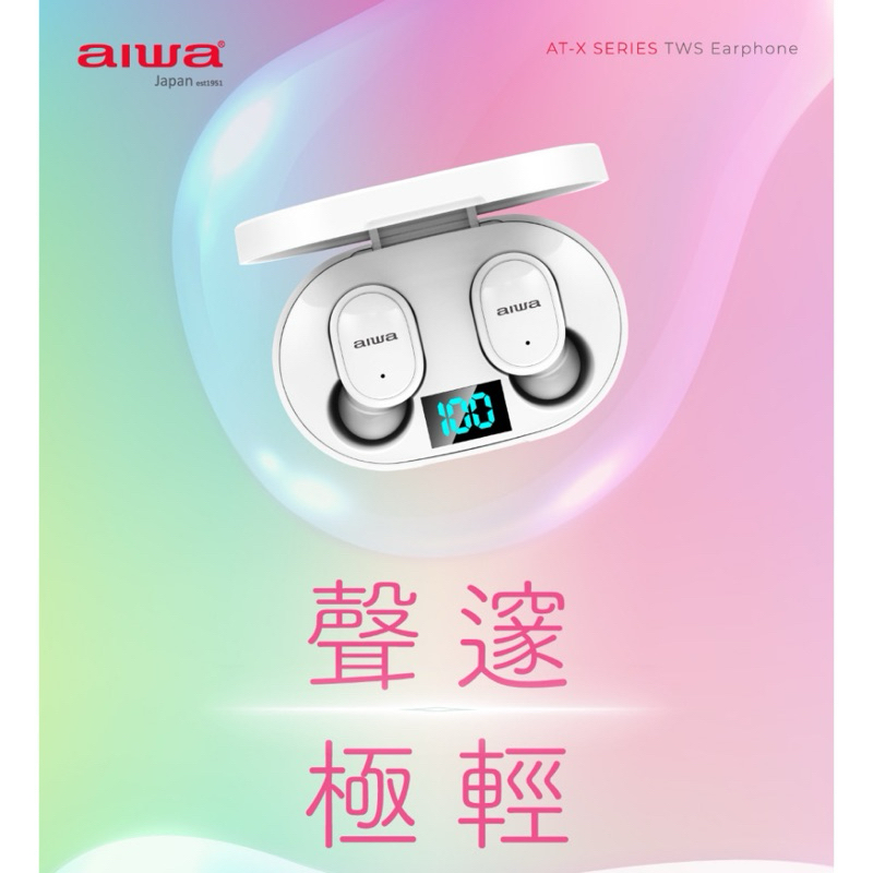 75海 AIWA 日本愛華 真無線藍牙耳機 AT-X80E