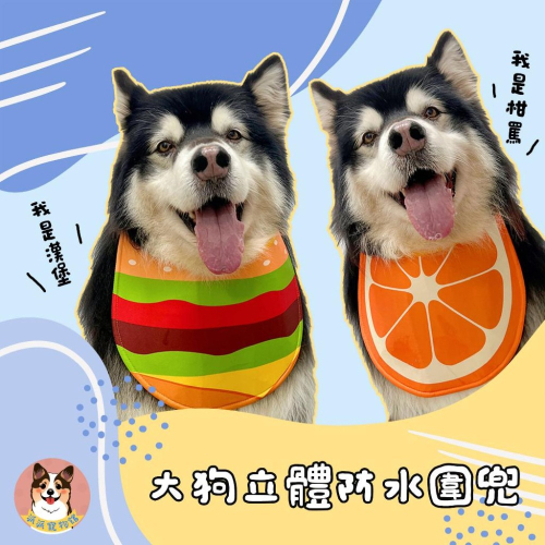 ?防水立體口水巾? 寵物領巾 寵物口水巾 狗狗領巾 寵物圍兜兜 黃金獵犬哈士奇薩摩耶柴犬柯基中大型犬大狗領巾口水巾圍脖