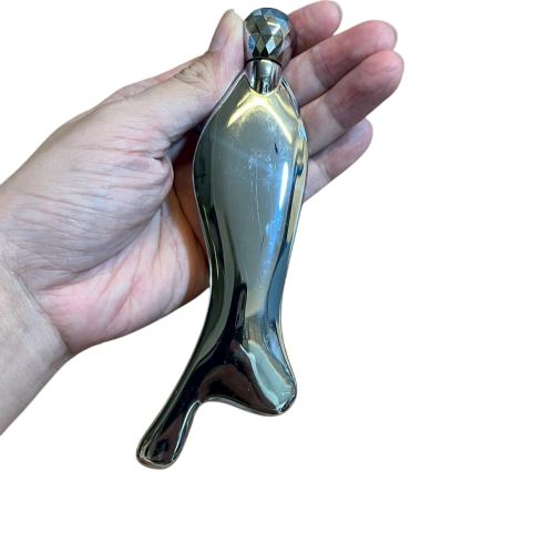 ❮近新❯ 日本 mermaid 人魚瘦臉按摩器 人魚頭型刮痧板片 人魚頭眼部眼霜按摩棒 滾珠滾輪臉部儀 臉部死亡刮痧板