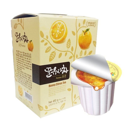 韓國 花泉 膠囊蜂蜜柚子茶球 禮盒 30公克×15個 伴手禮 冰熱飲 柚子醬 蜂蜜柚子茶 (隨身包)