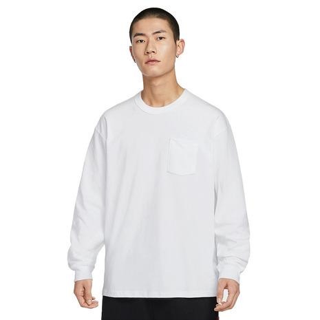 【WS】NIKE NSW PREMIUM ESSENTIALS 米白 休閒 長袖 T恤 大學T DR7930-051