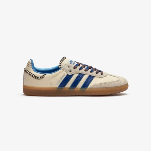 ?Adidas Originals x Wales Bonner Nylon Samba 聯名款 米藍色/焦糖底/皇家