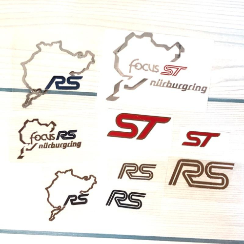 Ford Focus RS ST 金屬 車貼 mk2 mk2.5 mk3 mk3.5 mk4 車用 貼紙 紐博格林賽道