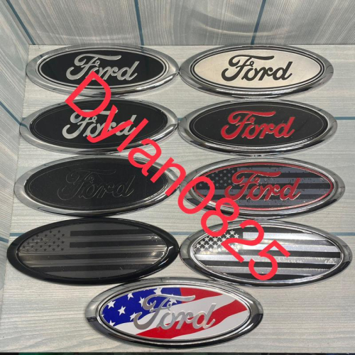 全新 FORD 福特 黑白 浮雕 美國 國旗 橢圓形 車標 前標 後標 替換 改裝 個性 DIY