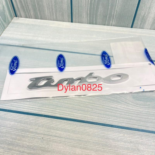 全新 現貨 實拍 turbo 渦輪 英文 字母 鍍鉻 車貼 車標 福特 Ford